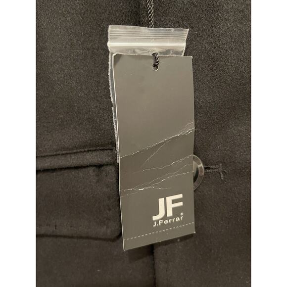 JF J.Ferrar Mens Topcoat Small Black Water Resistant Midweight ✨NEW✨ $240 Retail - Picture 4 of 7
